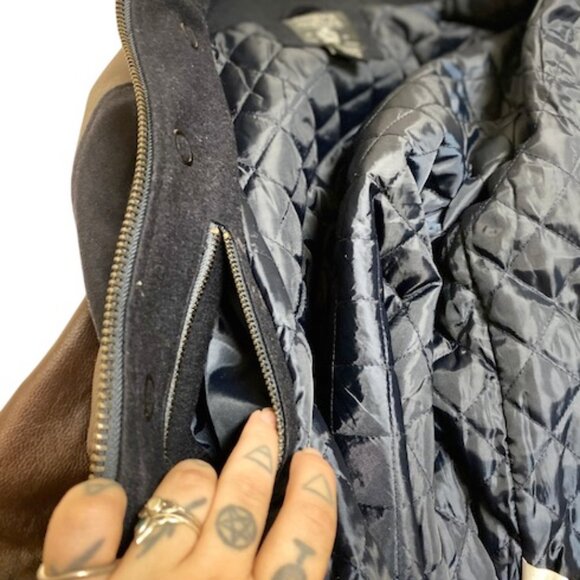 Crooks and Castles RARE Limited Edition Brown Leather Embroidered Jacket Large - Picture 6 of 11